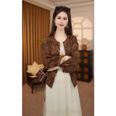 批发【新中式满分桑蚕丝春季双面双穿上衣女