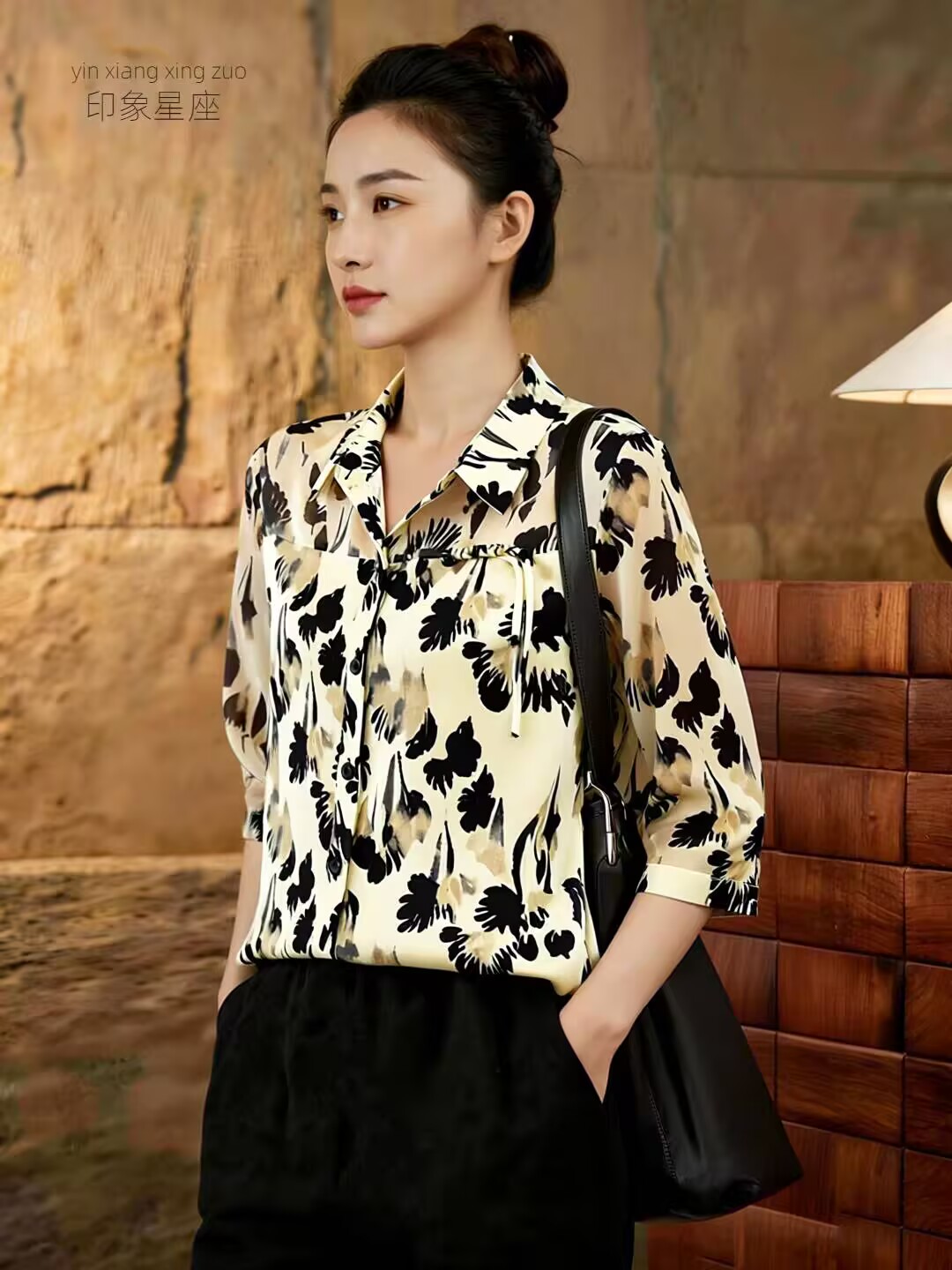 꽃무늬 폴로 칼라 패션 5 점 소매 기본 셔츠 2026 년 여름 켜기 새로운 빅 사이즈 여성 의류 지방 mm 느슨함 센스 작은 셔츠