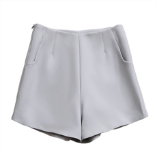 批发高腰<b class='q'>雪纺</b>西装短裤女夏新款韩版<b class='q'>大码</b>a字阔腿修身显瘦外穿热裤