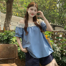 批发大码女装夏季休闲套装学院风减龄大码两件甜美显瘦大码套装