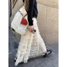 批发馨帮帮 蓬蓬蛋糕<b class='q'>裙</b>女秋仙女月光<b class='q'>裙</b>法式高腰<b class='q'>芭蕾舞</b>纱<b class='q'>裙</b>半身<b class='q'>裙</b>长款