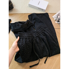 批发实拍复古<b class='q'>碎花</b>阔腿<b class='q'>裤</b><b class='q'>长裤</b>加绒加厚女秋冬新款高腰显瘦宽松休闲<b class='q'>裤</b>子