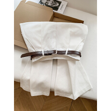 批发实拍难哄温<b class='q'>以</b>凡同款白色阔腿牛仔裤女春新款宽松显瘦垂感百搭长裤