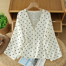 批发实拍2026早春大码女装韩版宽松苎麻开衫衬衫薄款上衣小外套