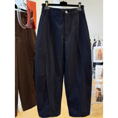 2026早春设计感工装哈伦裤女小众宽松显瘦休闲松紧高腰九分镰刀裤