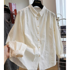 批发秋<b class='q'>冬</b>装新款韩系重工刺绣长袖衬衫女时尚气质超好漂亮小衫法式上衣