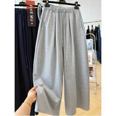 批发2026早春慵懒风松弛感巨好看裤宽松阔腿裤显瘦<b class='q'>休闲裤</b>气球卫裤长裤