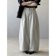 批发<b class='q'>秋</b>装新款韩系简约弯刀裤女宽松休闲裤松弛感阔腿裤廓形气