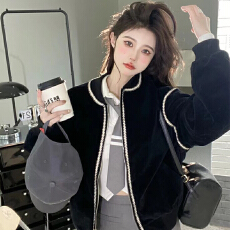 批发秋冬装新款大码女装短款<b class='q'>棒球</b>服韩版百搭显瘦夹克外套女