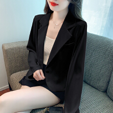 批发秋装新款大码女装<b class='q'>小西装</b>短款外套小个子西服上衣