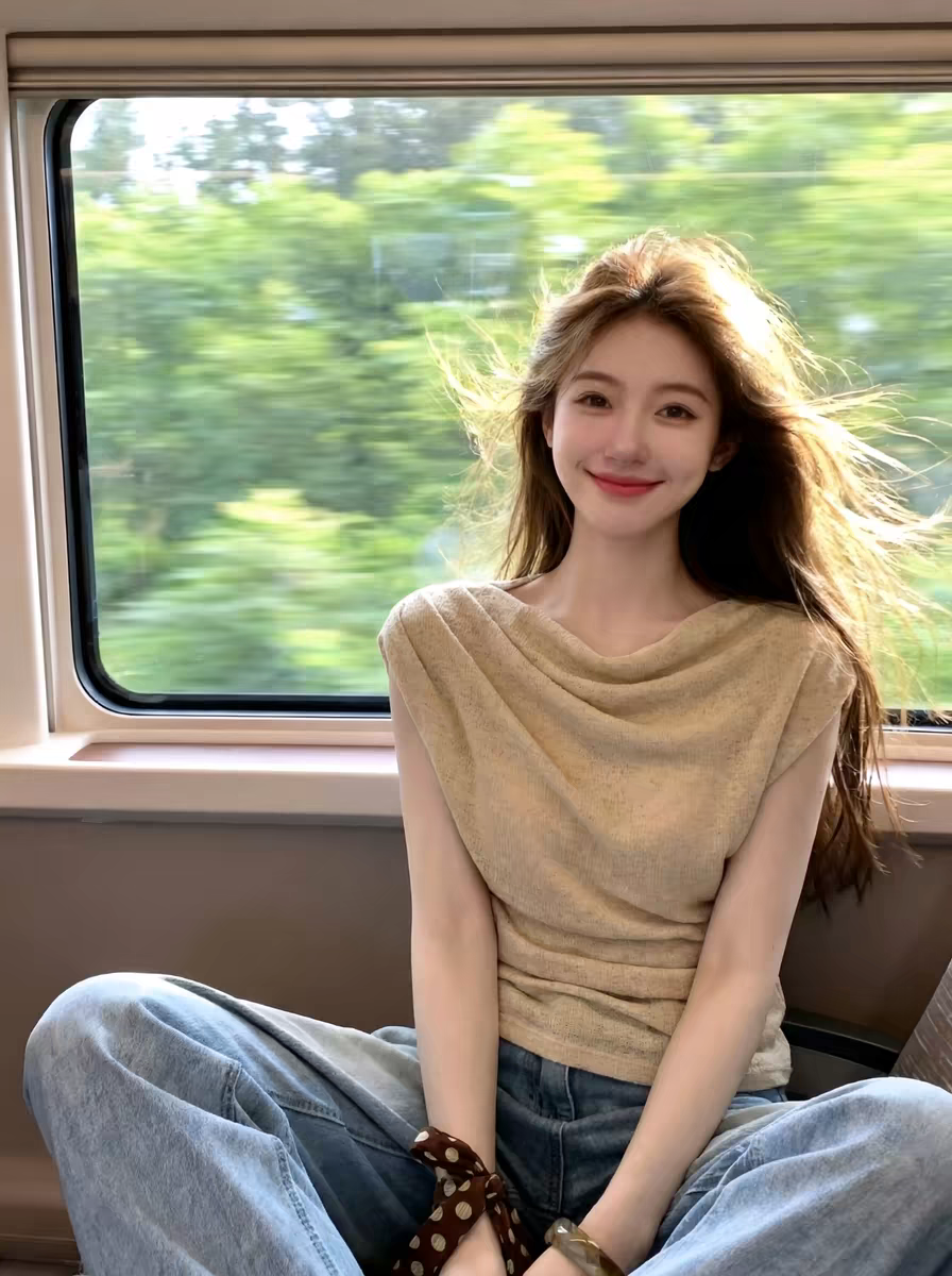 프랑스식 고유 한 아름다운 흔들다 칼라 불규칙 비스듬한 어깨 민소매 조끼 여성 2026 여름 작은 대중 허리 수축 슬림해 보이는 맨위
