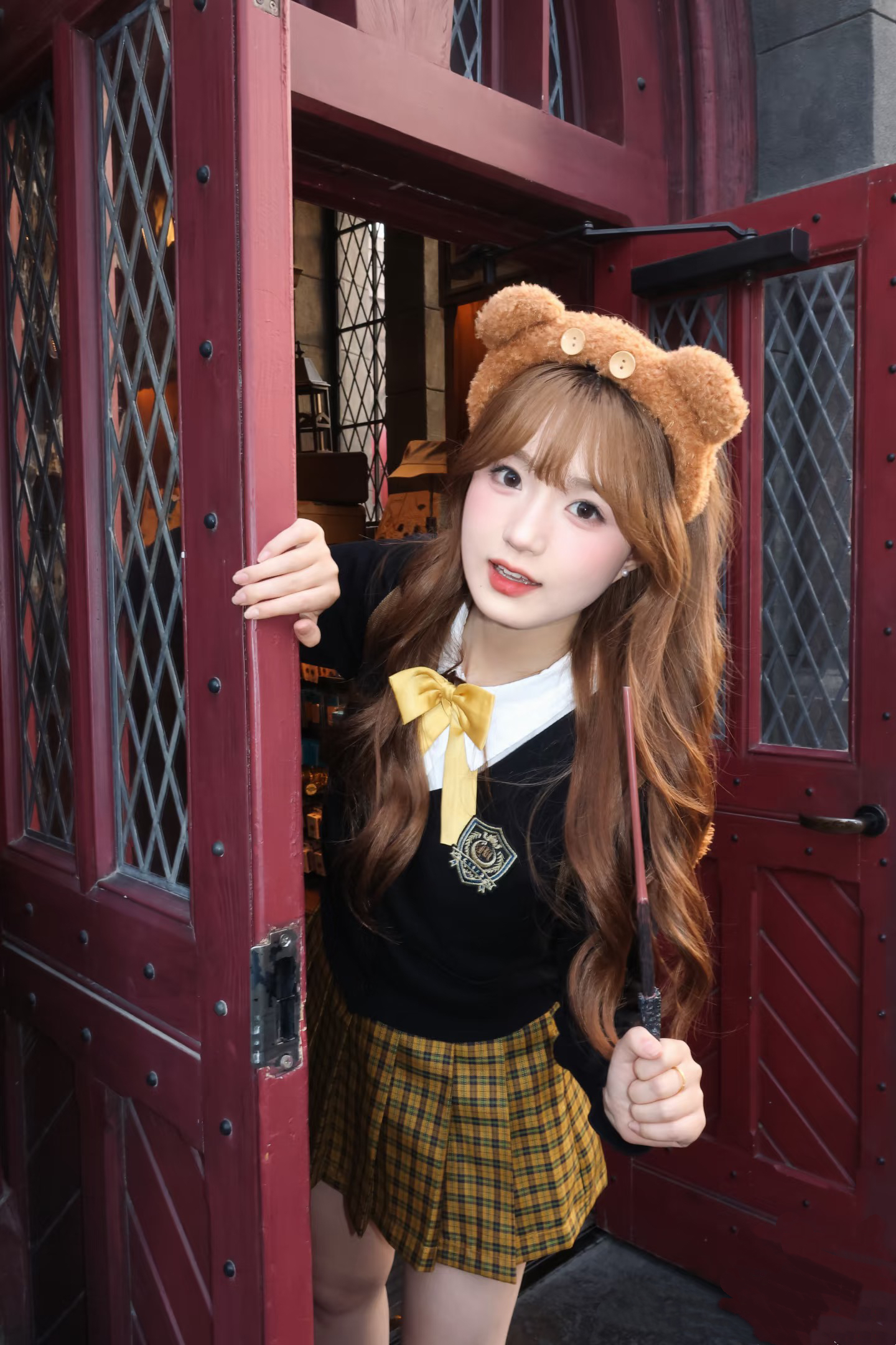 한 부서 유니폼 니트 오픈 가디건 학원 스타일 세트 여성 한 스타일 자매 바람 세트