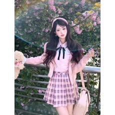 批发藤校学妹英伦学院风<b class='q'>手工</b>刺绣徽章制服套装女