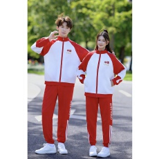 批发<b class='q'>实拍</b>简约套装休闲春秋情侣学生<b class='q'>运动</b>校班服