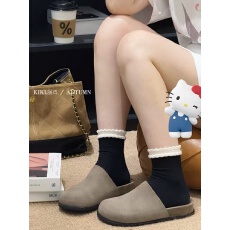 批发真皮防滑勃肯鞋2025新款外穿拖鞋女牛皮厚底钓鱼博肯半拖鞋