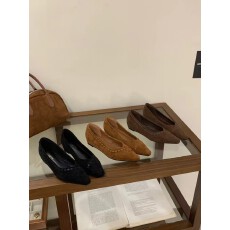 批发法式绒面单鞋女通勤<b class='q'>简约</b>一脚蹬鞋子内增高温柔绝美尖头奶奶鞋