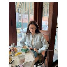 批发<b class='q'>圆领</b>好穿不挑人质感双口袋毛衣外套