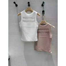 批发M900蕾<b class='q'>丝</b>拼接背心女2026年春新款半高领辣妹修身显瘦针织无袖上衣