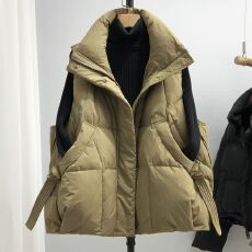 批发羽绒棉服马甲女外穿洋气秋冬2025新款无袖坎肩<b class='q'>中老年</b>外套