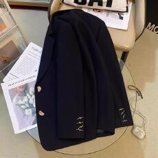 批发黑色超好看西装外套女2025春季新款韩版高级设计感休闲百搭<b class='q'>小</b><b class='q'>西服</b>