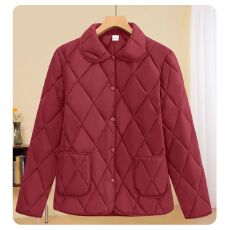 批发秋冬新款羽绒棉外套防风棉服菱格保暖东北抗寒加厚上衣<b class='q'>妈妈</b>装女装