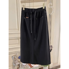 批发美式休闲前口袋中长款半身裙女<b class='q'>夏</b>季宽松一步裙子