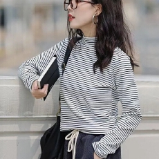 批发半高领打底衫女秋冬季新款长袖内搭正肩德绒保暖<b class='q'>T</b><b class='q'>恤</b>上衣