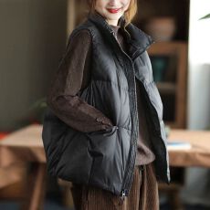 批发羽绒棉马甲短款外穿秋冬<b class='q'>背心</b>韩版宽松加大百搭无袖外套洋气潮轻薄