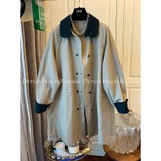 批发高级感复古英伦老钱中长款<b class='q'>外套</b>风衣女卡其色今年流行2024春秋款