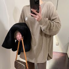 批发长袖打底衫女秋冬季内搭2026新款宽松显瘦大码<b class='q'>中长款</b>T恤上衣