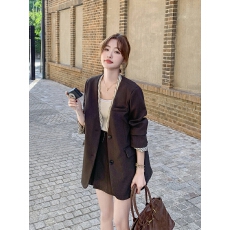 批发轻熟风复古气质西服外套女2026秋新款小个子显瘦西装外套