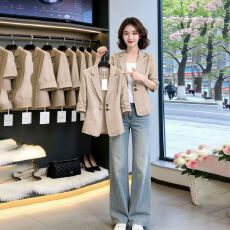 批发春夏秋1新款修身显瘦七分袖<b class='q'>小西装</b>外套<b class='q'>女</b>休闲高级感小西服
