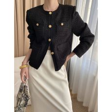 批发法式小香风外套女2024<b class='q'>春</b>秋款甜美显瘦爆款高档名媛短外套时尚上衣