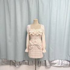 批发莉摩Bobon21天使呢喃 <b class='q'>蕾丝</b>古董长袖<b class='q'>娃娃衫</b>套装