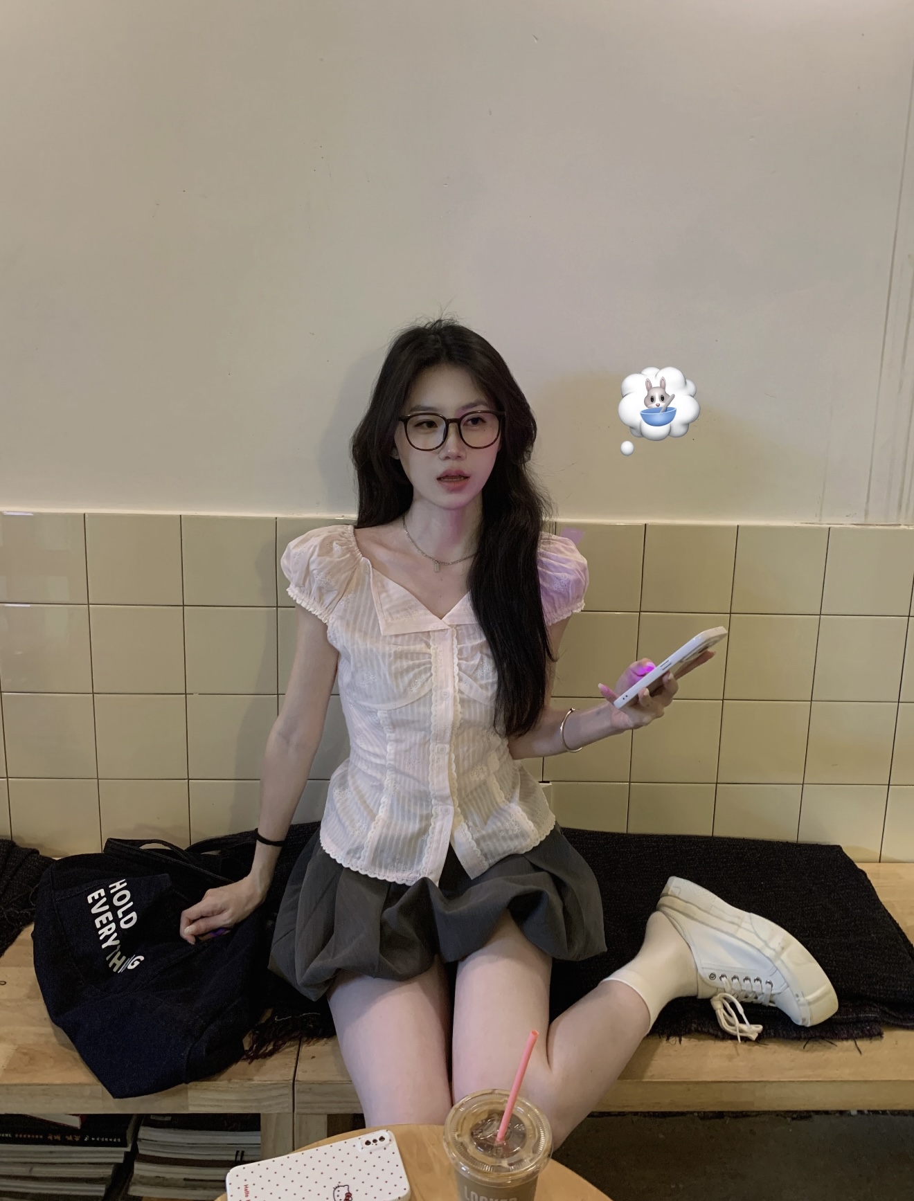 qdqd 레이스 레이스 체크무늬 반팔 셔츠 여름 새로운 슈퍼 잘 생긴 허리 수축 슬림해 보이는 거품 소매 셔츠 여성