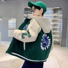 批发男<b class='q'>童</b><b class='q'>连帽</b>外套<b class='q'>秋冬</b>款2025新款儿<b class='q'>童</b>秋冬装棒球服中<b class='q'>大</b><b class='q'>童</b>潮酷痞帅<b class='q'>童</b>装
