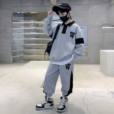 批发男童秋装套装2025新款洋气儿童酷帅卫衣运动服秋冬款大童炸街衣服