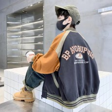 批发痞帅男童<b class='q'>外套</b>棒球服秋冬2025新款儿童秋装卫衣中大童秋季男孩<b class='q'>夹克</b>