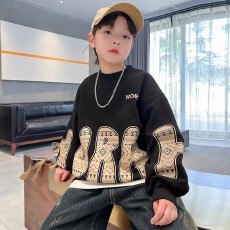 批发男童春装潮牌<b class='q'>卫衣</b>2025新款<b class='q'>儿童</b>春秋款上衣中大童秋季衣服洋气炸街