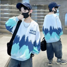 批发儿<b class='q'>童装</b>男童卫衣春秋款2025<b class='q'>新款</b>男孩秋季长袖打底衫中大童洋气潮酷