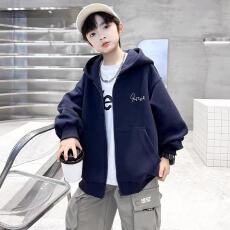 批发<b class='q'>男</b><b class='q'>童</b>外<b class='q'>套</b><b class='q'>春秋</b>款2025新款中大儿童春季连帽上衣<b class='q'>男</b>孩春装卫衣开衫潮