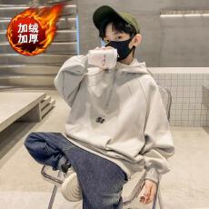 批发男<b class='q'>童</b><b class='q'>加绒加厚</b>连帽卫衣冬季2025儿<b class='q'>童</b>炸街上衣<b class='q'>中大</b><b class='q'>童</b>装秋东装男孩潮