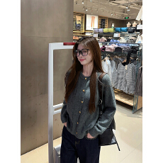 批发实拍实价~韩系简约修身显瘦外搭长袖<b class='q'>针织</b><b class='q'>开衫</b>毛衣秋季新款