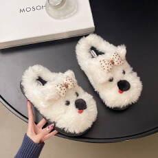 批发2025<b class='q'>秋</b>冬新款保暖厚底增高防滑包头毛毛拖鞋女鞋货号