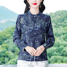批发新中式 桑蚕丝<b class='q'>衬衫</b>女2026春季新款国风盘扣小衫设计感上衣