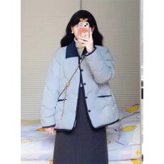 批发<b class='q'>超</b>好看夹棉棉服外套女2025年新款冬季韩系休闲保暖轻薄小棉袄棉衣