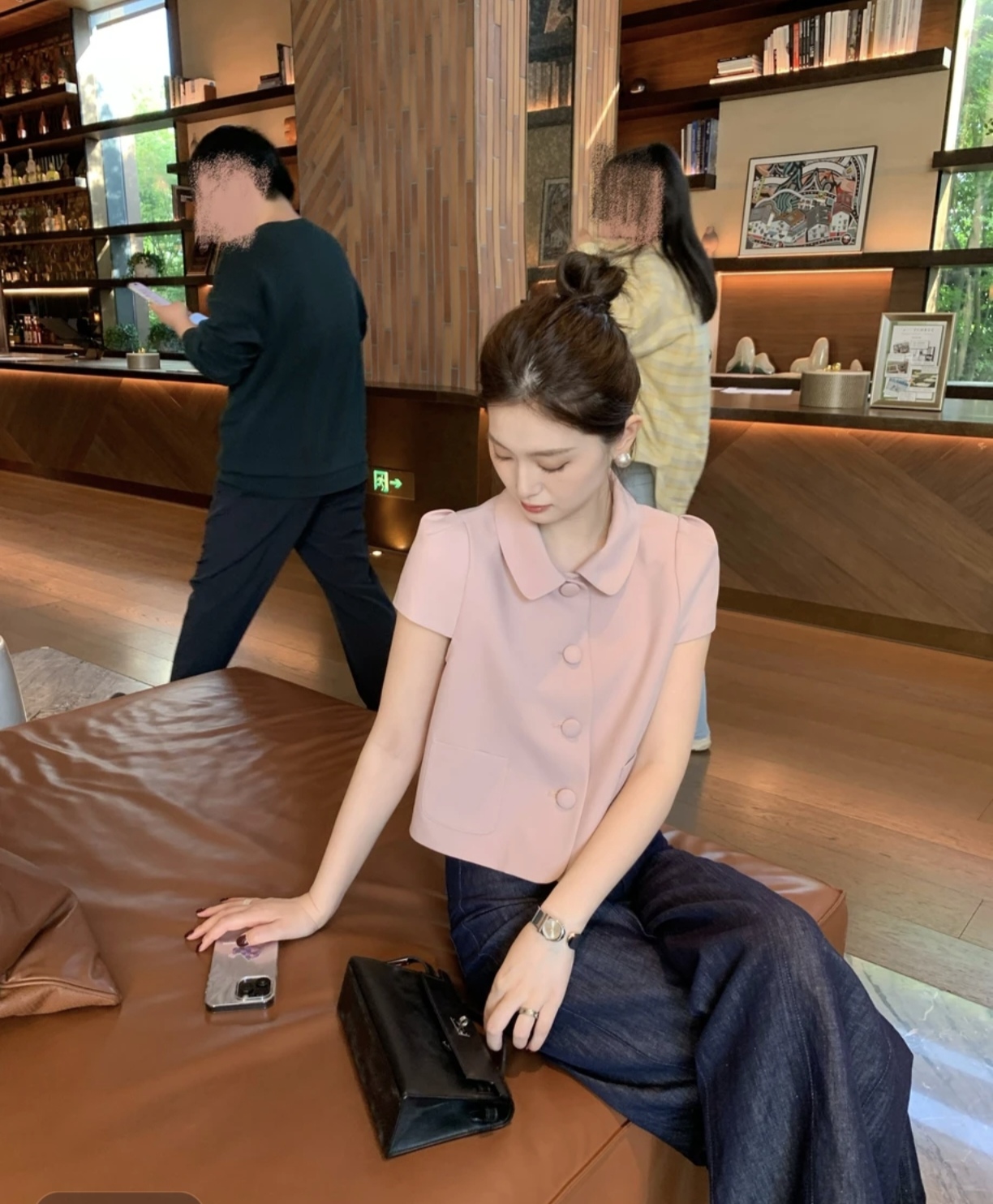 루오 친한 친구 여름 새로운 품격 연령 감소 패션 캐주얼 재킷 반팔 맨위 r