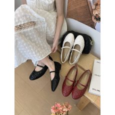 批发平底黑色法式小香风玛丽珍单鞋女鞋子2026新款春秋百搭温柔晚晚鞋