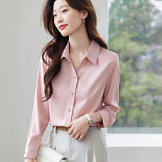 批发白色<b class='q'>衬衫</b>女长袖职场穿搭<b class='q'>职业</b>高级感教资面试正装轻熟风26春秋<b class='q'>衬衣</b>