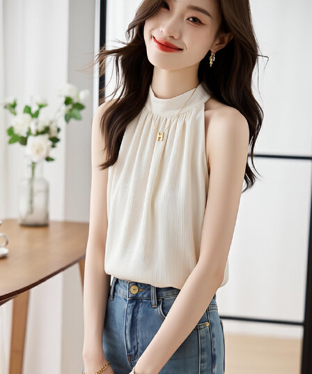 실사 높은 품질 프랑스식 화이트 쉬폰 여성 셔츠 Chic 심장 기계 행침 목 오프숄더 디자인 센스 작은 대중 맨위